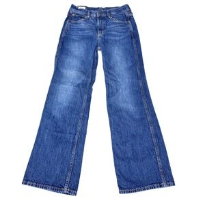Gap Vintage Flare High Rise Jeans Womens 28 6 Regular Medium Wash Blue Denim